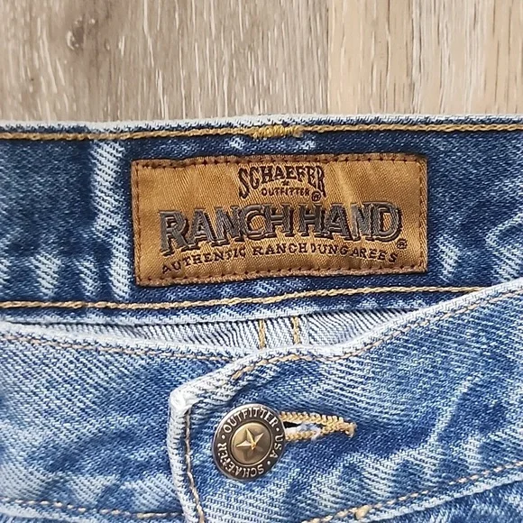 Vintage Schaefer Outfitter Ranch Hand Denim Jeans Classic Relaxed Fit Sz 35×38 - Picture 5 of 11